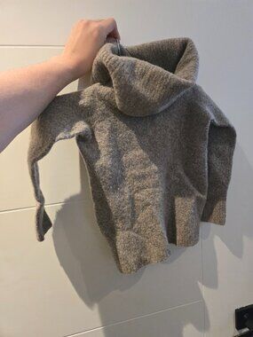 Wilfred Free Arlo Turtleneck Knit Sweater | Size XS | Heather Grey
